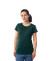 Темно-зеленая женская футболка оптом